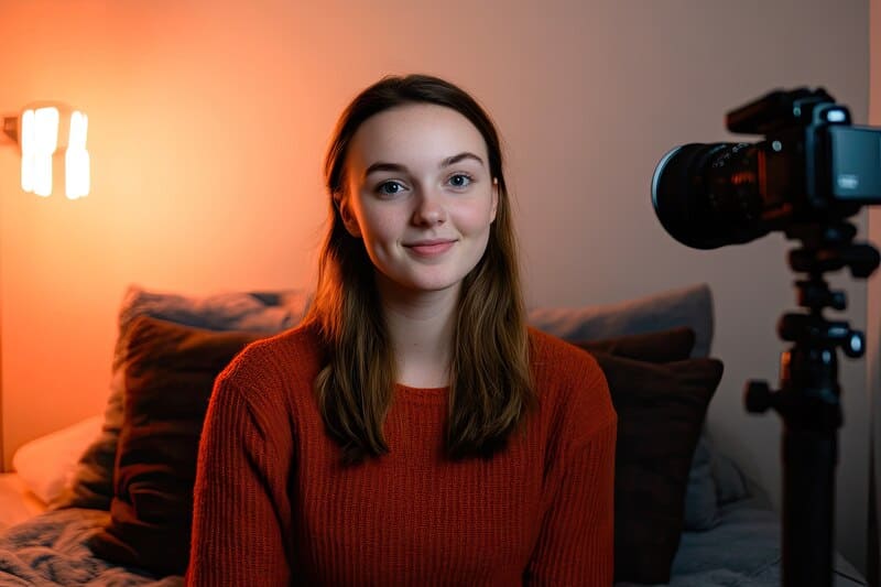 Qual o CNAE para youtuber - Imagem de youtuber gravando vídeo para canal no Youtube