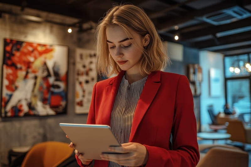 Social media pode ser MEI - Imagem de gestor de mídias sociais pago com tablet