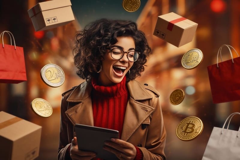 Tributação para e-commerce - Imagem de empresária de loja virtual feliz com a economia de impostos do seu comércio eletrônico